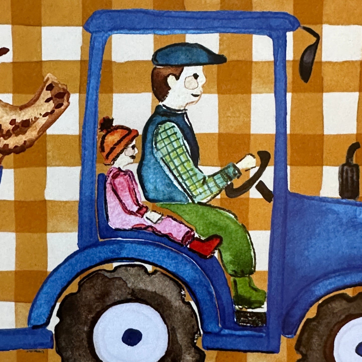 Daddy's Little Helper | Blue Tractor | A4