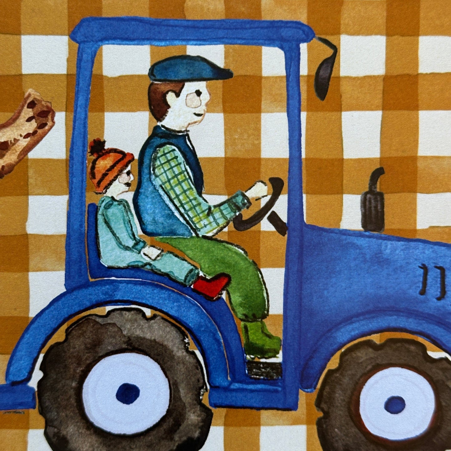 Daddy's Little Helper | Blue Tractor | A4