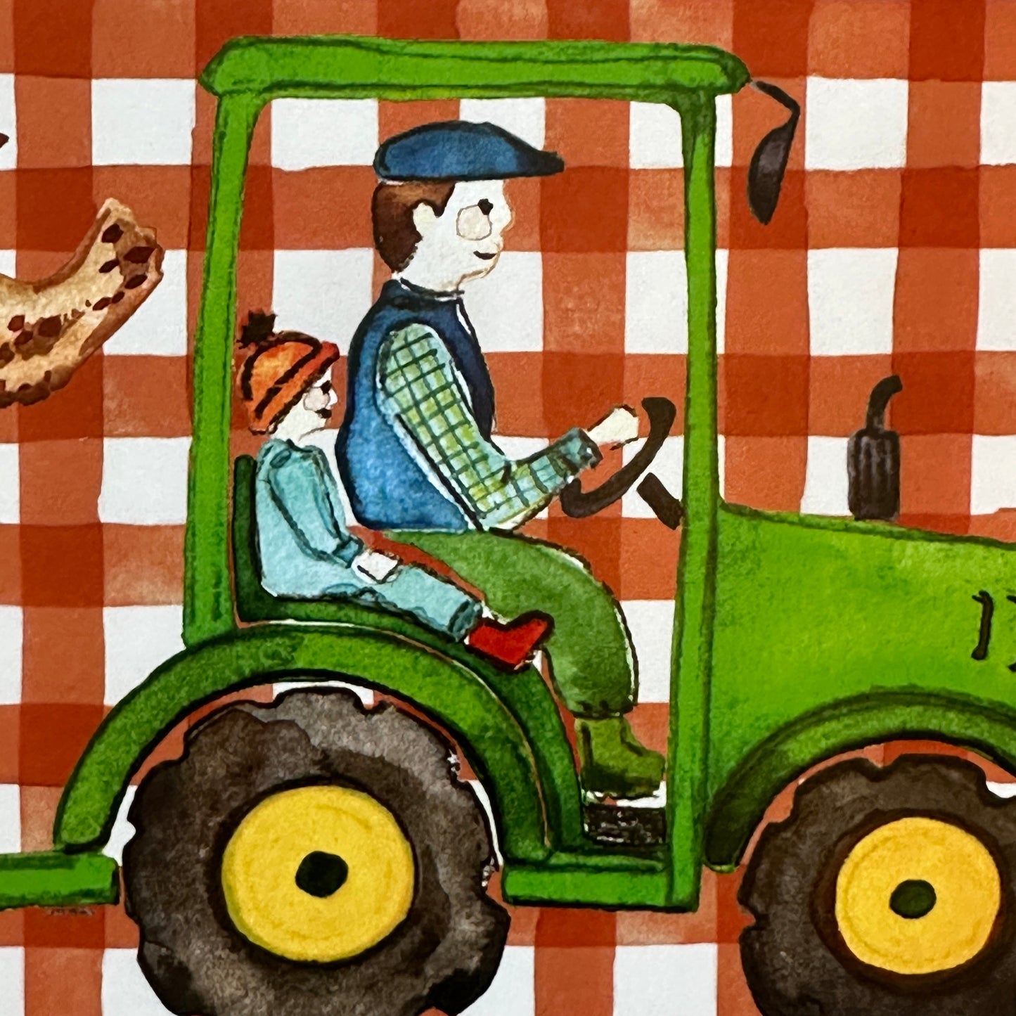 Daddy's Little Helper | Green Tractor | A4