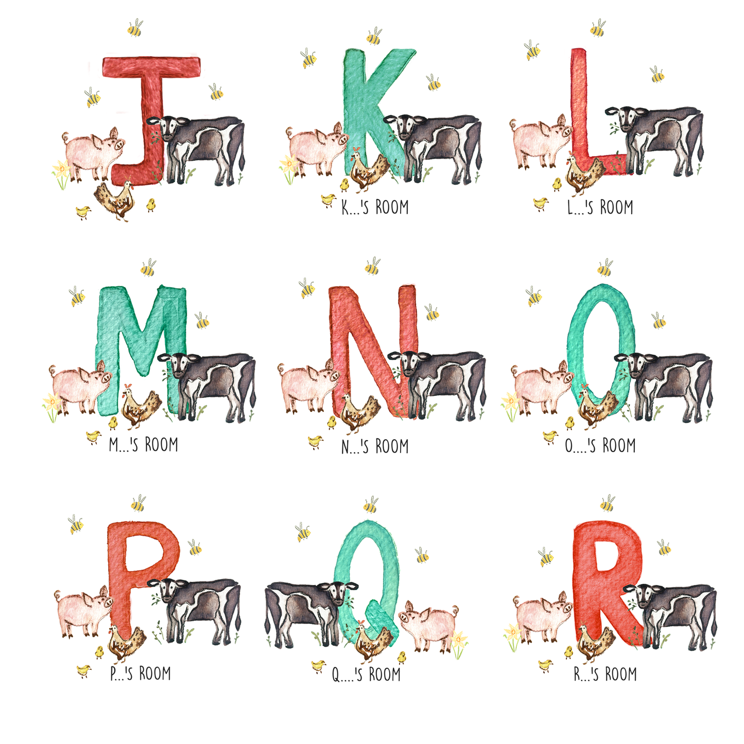 Personalised linen banner | On The Farm