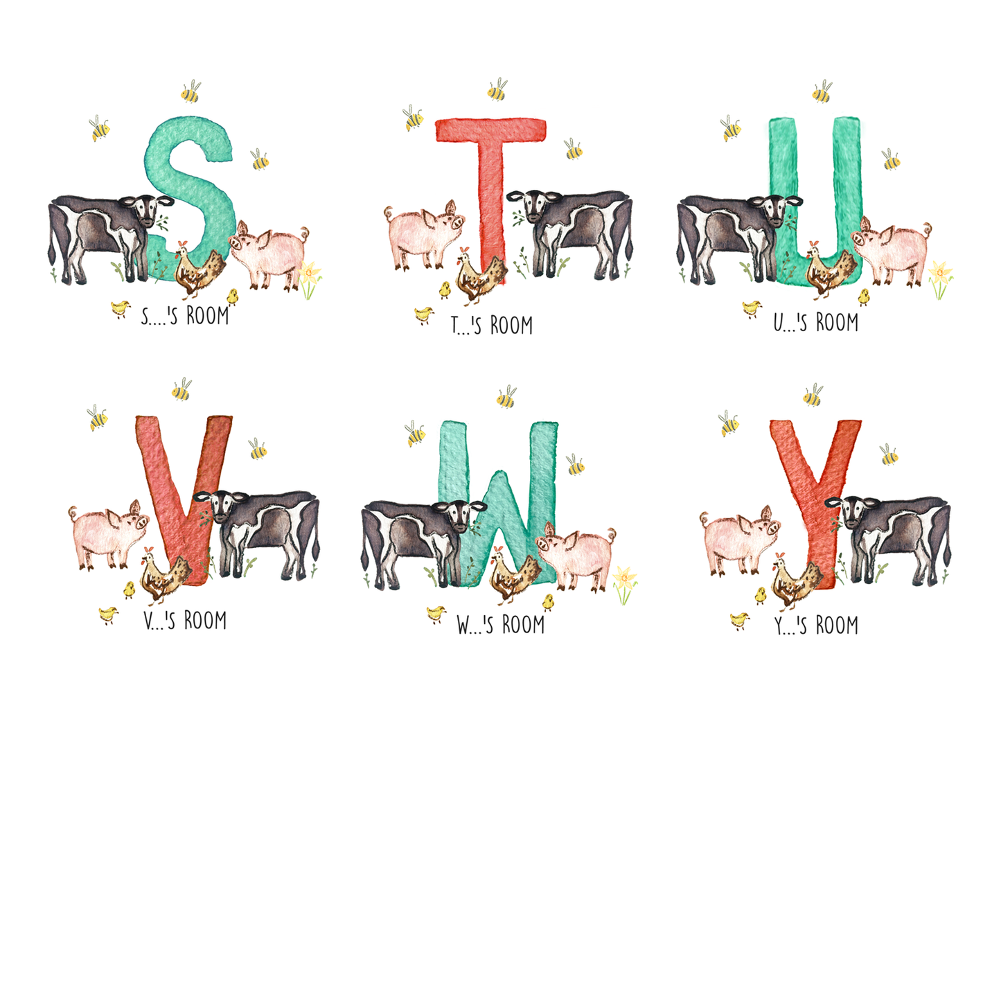 Personalised linen banner | On The Farm