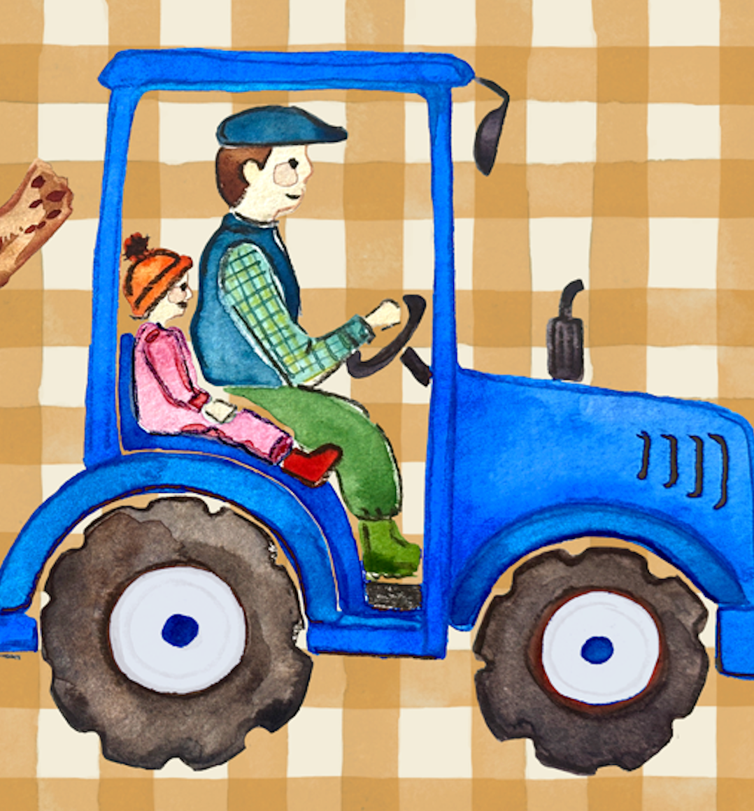 Daddy's Little Helper | Blue Tractor | A4