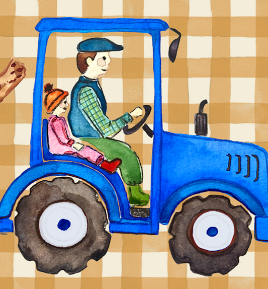 Daddy's Little Helper | Blue Tractor | A4