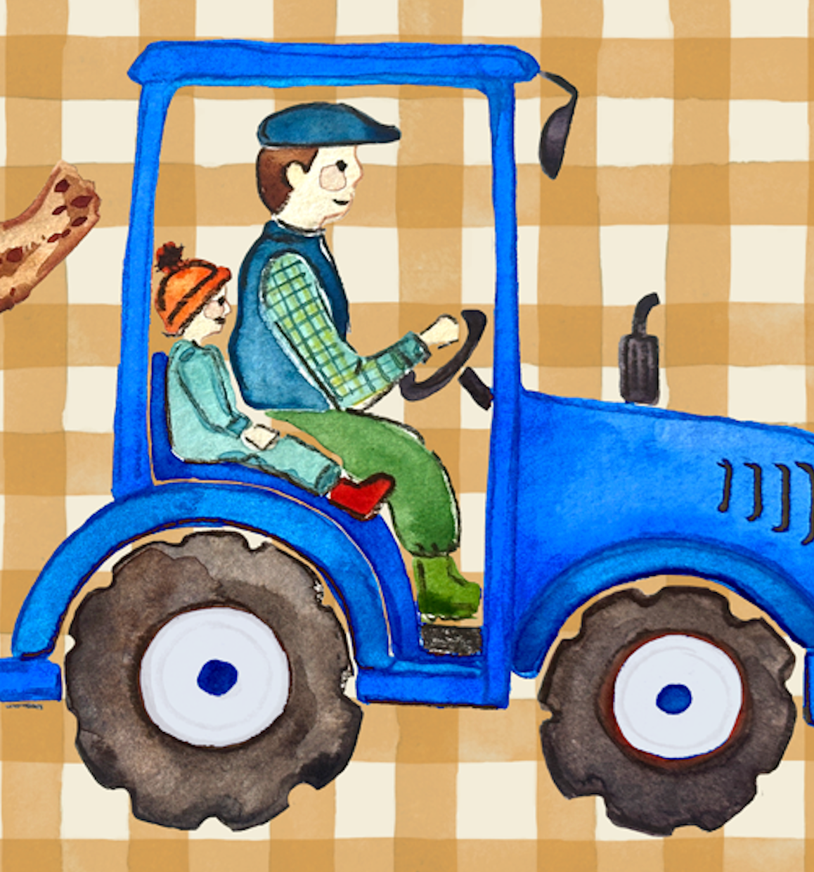 Daddy's Little Helper | Blue Tractor | A4
