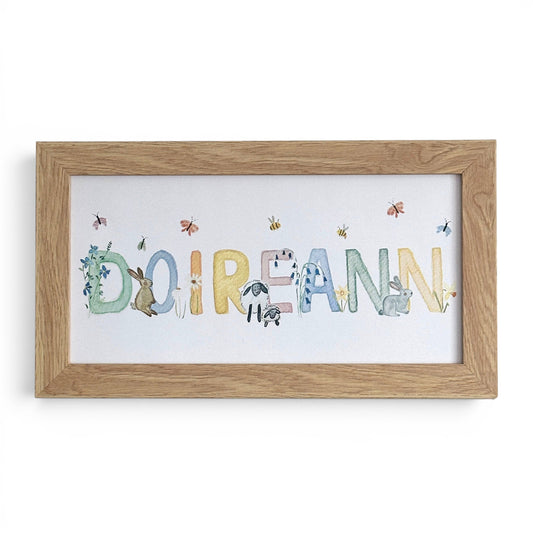Custom Name Print | Irish Countryside