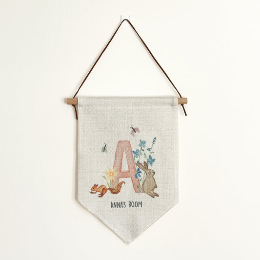 Personalised linen banner | Irish Countryside