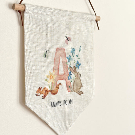 Personalised linen banner | Irish Countryside
