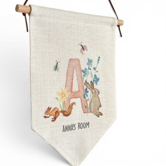 Personalised linen banner | Irish Countryside