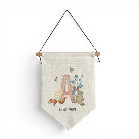 Personalised linen banner | Irish Countryside