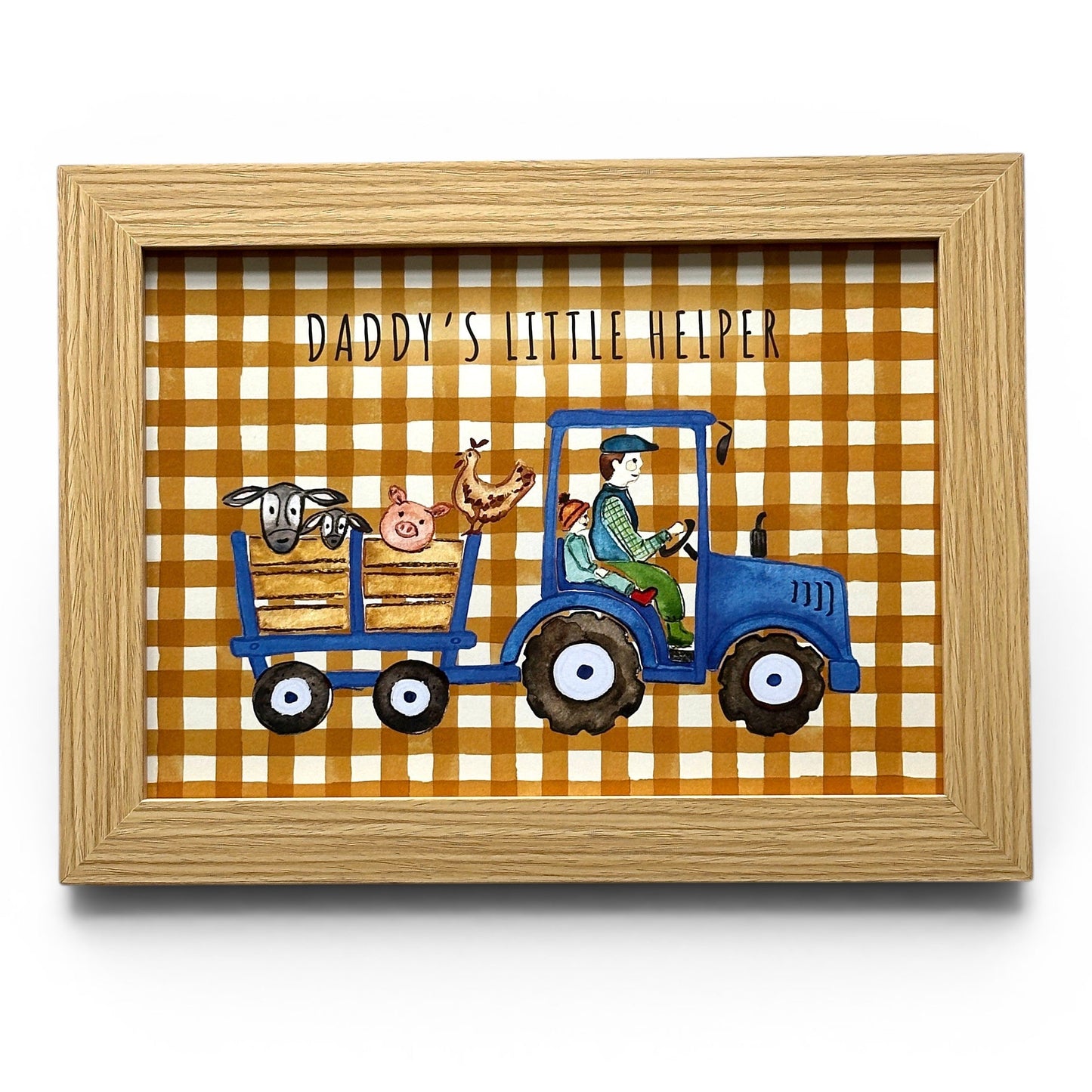 Daddy's Little Helper | Blue Tractor | A4