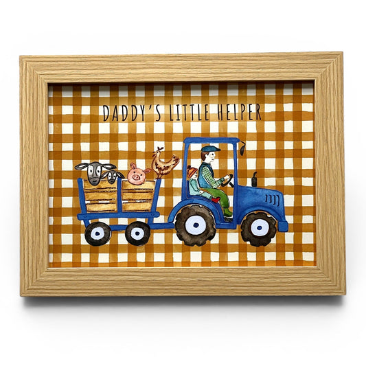 Daddy's Little Helper | Blue Tractor | A4