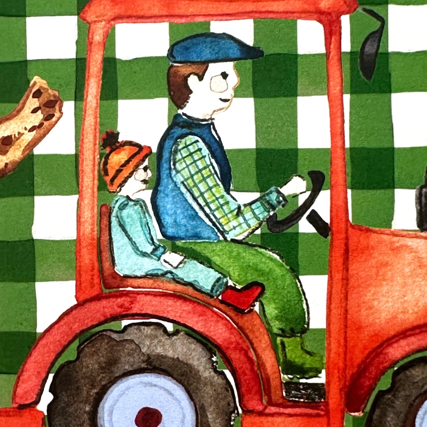 Daddy's Little Helper | Red Tractor | A4