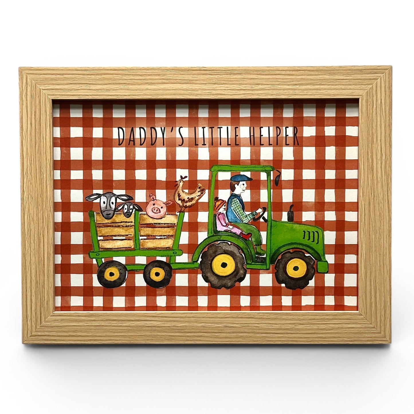 Daddy's Little Helper | Green Tractor | A4