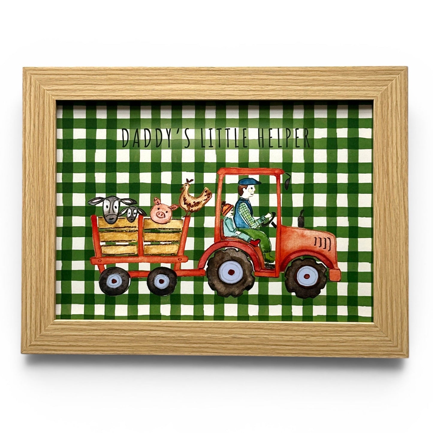 Daddy's Little Helper | Red Tractor | A4