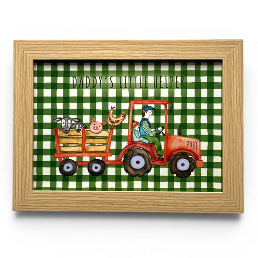 Daddy's Little Helper | Red Tractor | A4