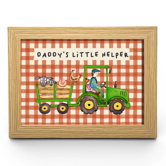Daddy's Little Helper | Green Tractor | A4