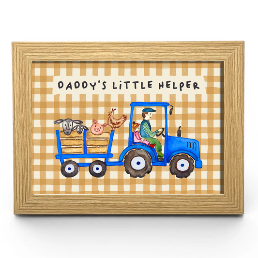 Daddy's Little Helper | Blue Tractor | A4