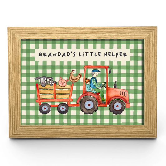 Grandad's Little Helper | Red Tractor | A4