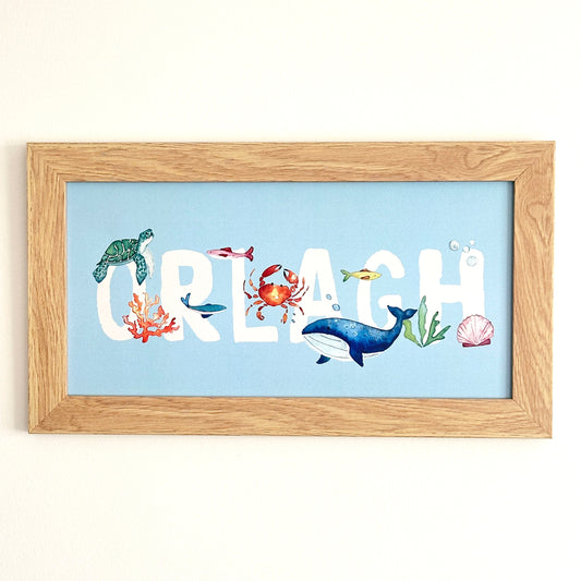 Custom Name Print | Under the Sea