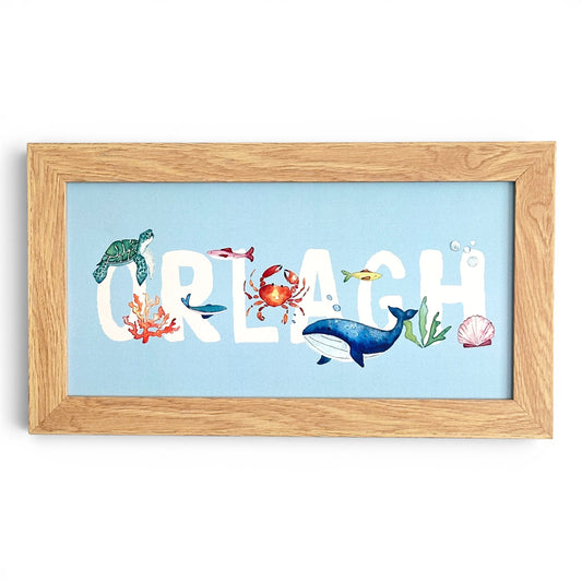 Custom Name Print | Under the Sea